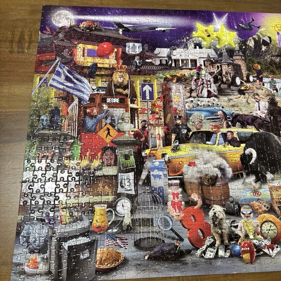 Hinkler Puzzle 100 Movie Visual Puns 1000 Piece Jigsaw Puzzle Infinity Fun - Picture 6 of 10